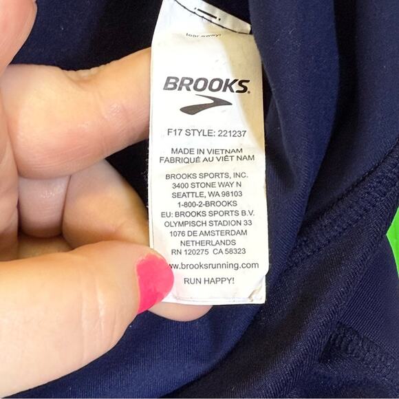 Brooks Blue Leggings 7/8 Length Snug Fit. Thermal. Size XXL. In excellent cond! - Picture 6 of 9